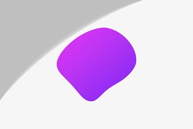 Elemento de gradiente de forma abstracta con plantilla de color png de diseño psd