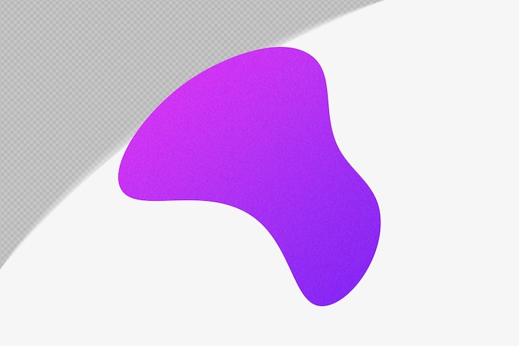 PSD elemento de gradiente de forma abstracta con plantilla de color png de diseño psd