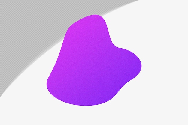 Elemento de gradiente de forma abstracta con plantilla de color png de diseño psd