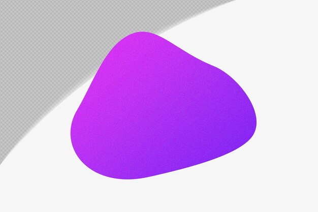 Elemento de gradiente de forma abstracta con plantilla de color png de diseño psd