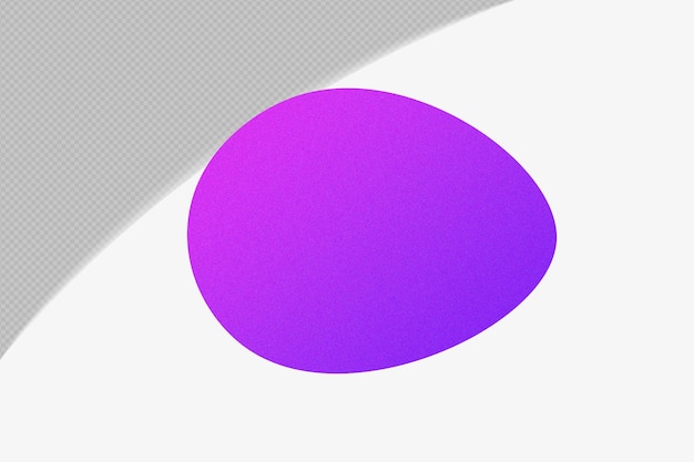 Elemento de gradiente de forma abstracta con plantilla de color png de diseño psd