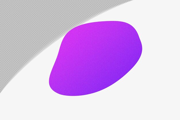 Elemento de gradiente de forma abstracta con plantilla de color png de diseño psd