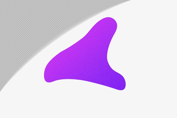 PSD elemento de gradiente de forma abstracta con plantilla de color png de diseño psd