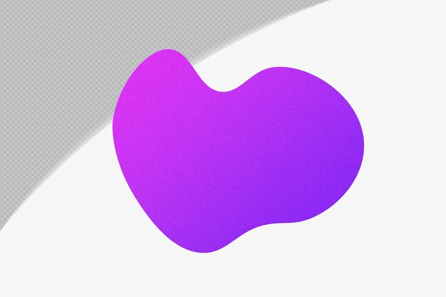 Elemento de gradiente de forma abstracta con plantilla de color png de diseño psd
