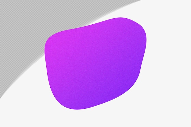 Elemento de gradiente de forma abstracta con plantilla de color png de diseño psd