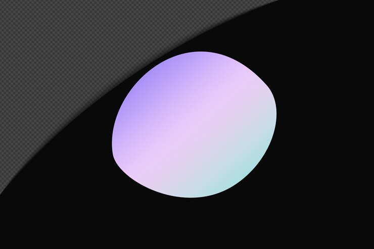 PSD elemento de gradiente de forma abstracta con plantilla de colores pastel diseño psd png