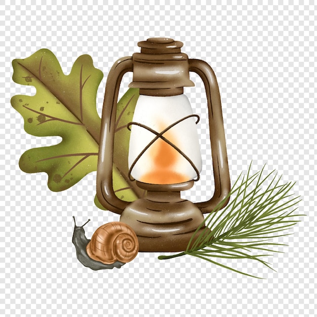 Elemento de ilustración de Clipart de otoño otoño rústico