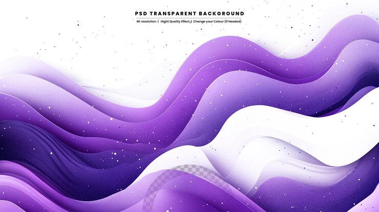 PSD elemento de onda con líneas de gradiente de colores abstractos para el sitio web