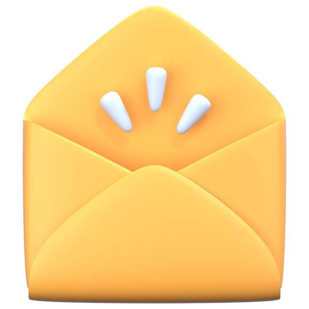 Elemento del paquete de íconos de correo de ilustración 3D