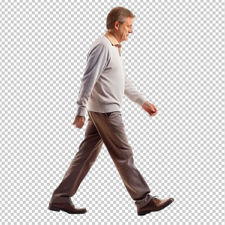 elemento per adulti che camminano sfondo trasparente