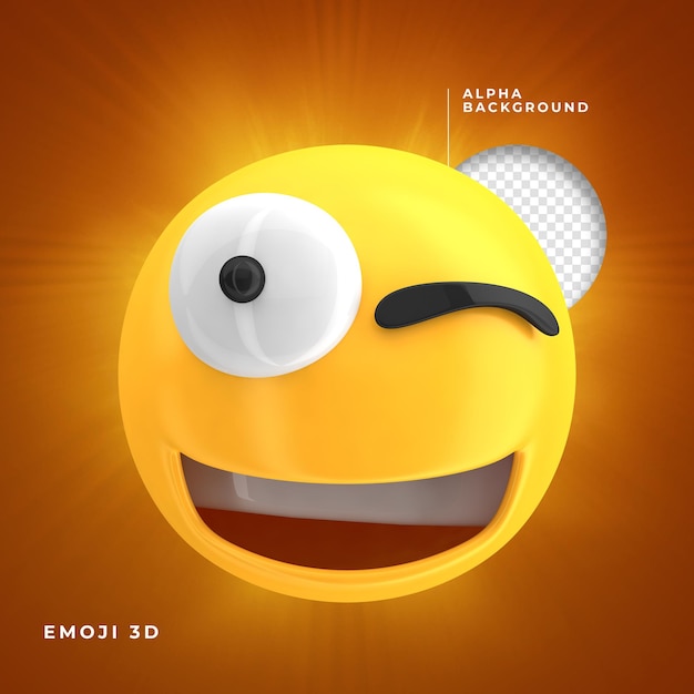 elemento de renderización de emoji en 3D