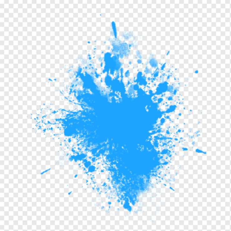 PSD el elemento de salpicaduras azules archivo psd diseño transparente elemento de pintura azul transparente