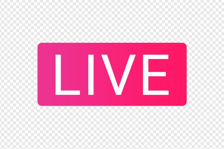 PSD el elemento del símbolo en vivo de tiktok el fondo transparente el elemento del símbolo de vivo de instagram el archivo psd