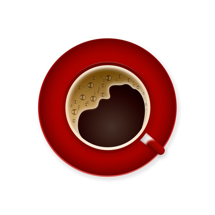 PSD elemento tazza di caffè realistico