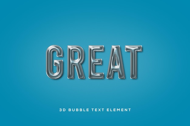 El elemento de texto transparente editable Psd