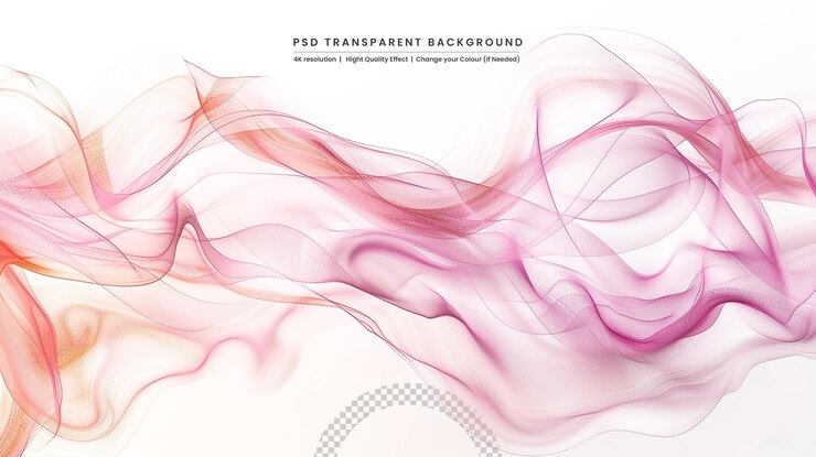 PSD elemento vectorial de onda con líneas de gradiente coloridas abstractas para banner y folleto del sitio web