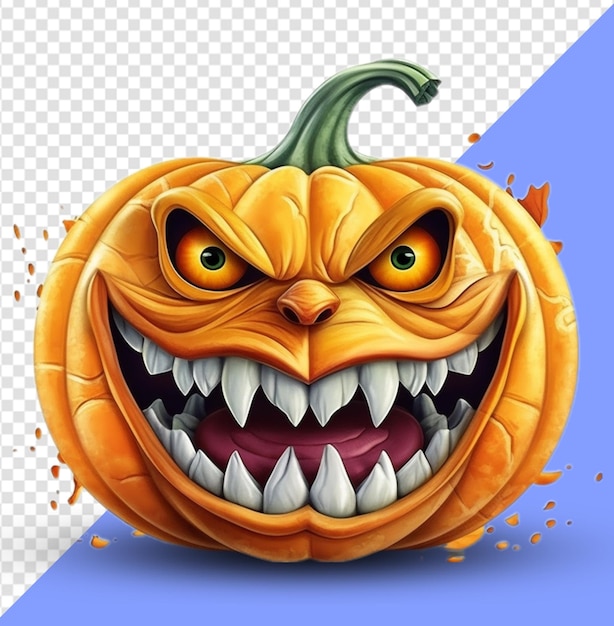 PSD elementos de calabaza de halloween