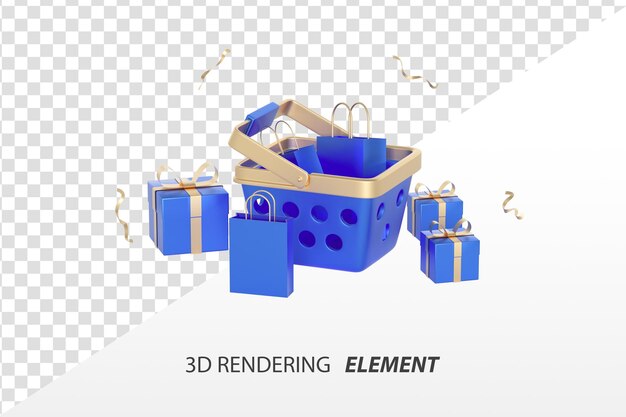 Elementos de promoção do festival de renderização 3d