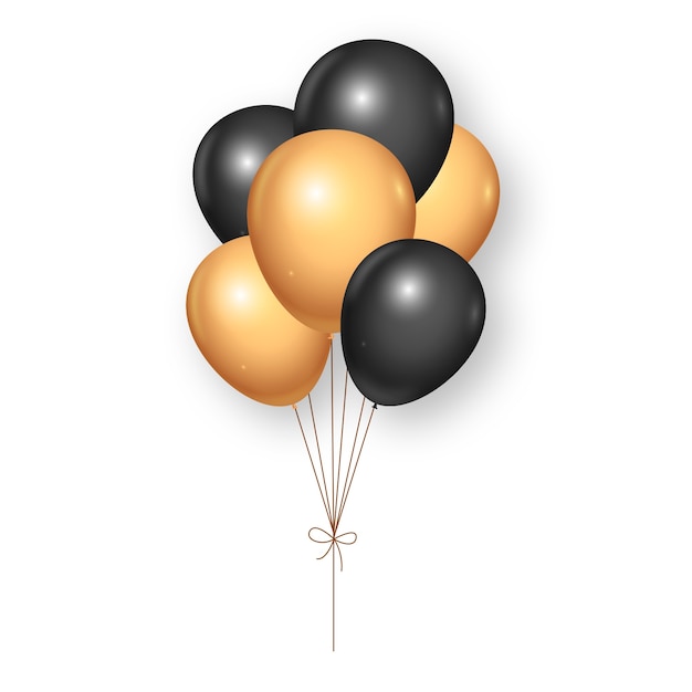 Elementos de diseño de celebración dorada