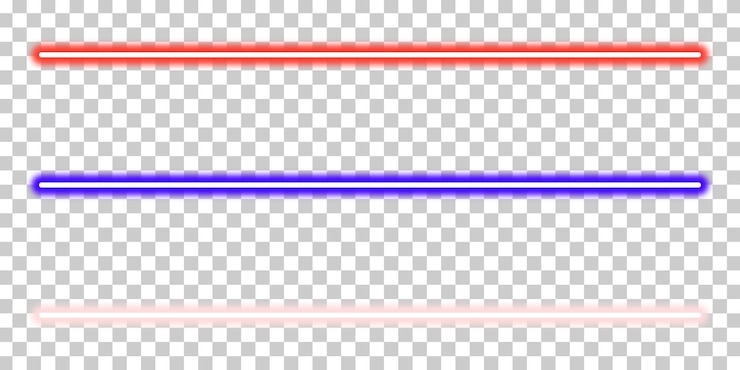 PSD elementos de diseño de conjunto de líneas de neón coloridas
