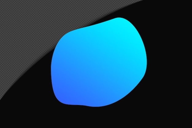 Elementos de gradiente de forma abstracta con plantilla de color azul diseño psd png