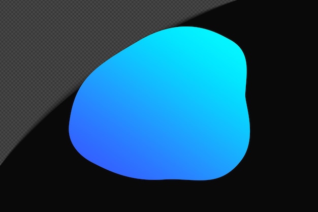 Elementos de gradiente de forma abstracta con plantilla de color azul diseño psd png