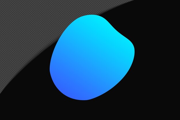 Elementos de gradiente de forma abstracta con plantilla de color azul diseño psd png