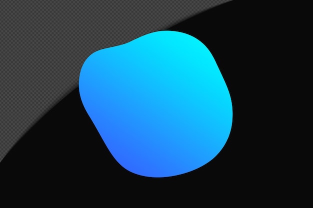 Elementos de gradiente de forma abstracta con plantilla de color azul diseño psd png