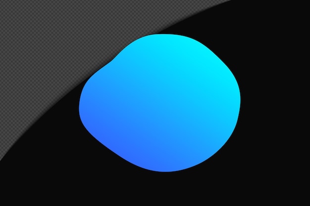 Elementos de gradiente de forma abstracta con plantilla de color azul diseño psd png