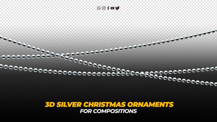 PSD elementos navideños en 3d para composiciones de anuncios en redes sociales