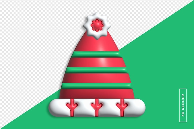 Elementos navideños render 3d navidad