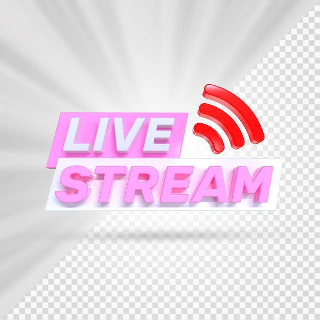 Elementos de transmisión en vivo 3D
