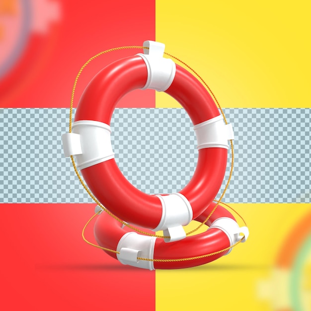 Elementos de verano en renderizado 3D