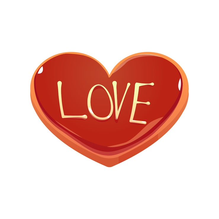 PSD éléments de conception d'éléments d'amour
