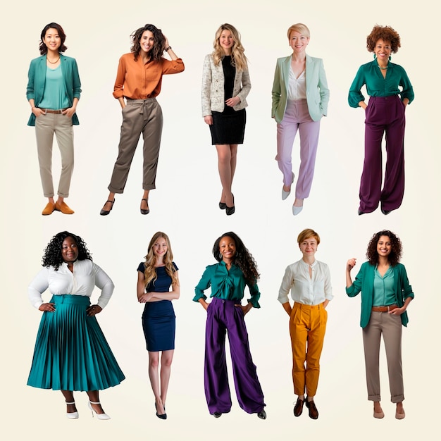Éléments de design de mode pour femmes à la mode