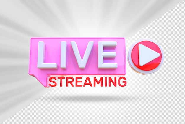 Éléments de diffusion en direct 3D