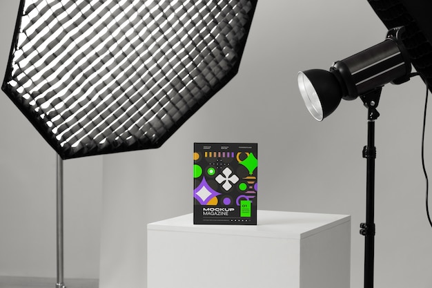 Éléments éditoriaux dans un studio photographique