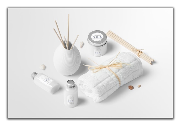 Les éléments essentiels d'une journée de spa Une collection sereine de produits de bien-être