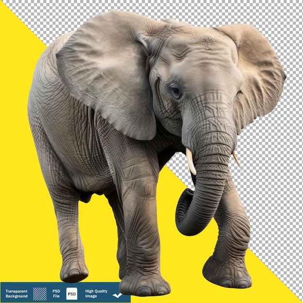 PSD elephant smiley face full body high resolution fundo transparente png psd