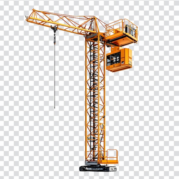 Elevador de construção isolado sobre um fundo transparente