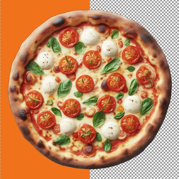 PSD elfenbein delight eine schmackhafte isolierte pizza in köstlichen details
