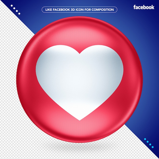 PSD elipse roja 3d como facebook