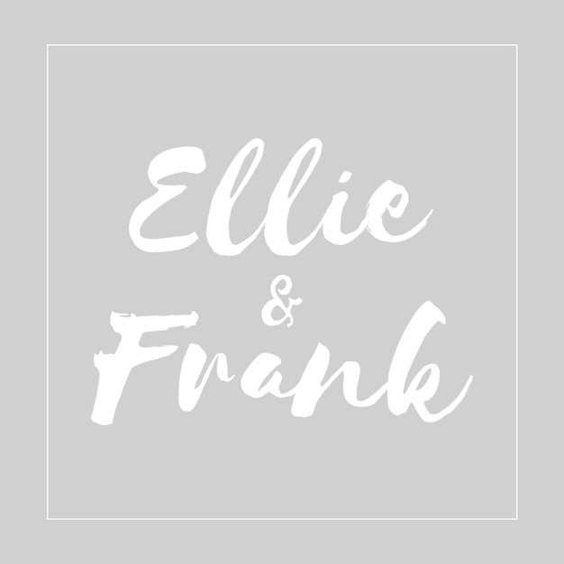 Ellie Frank Handschrift Logo Design