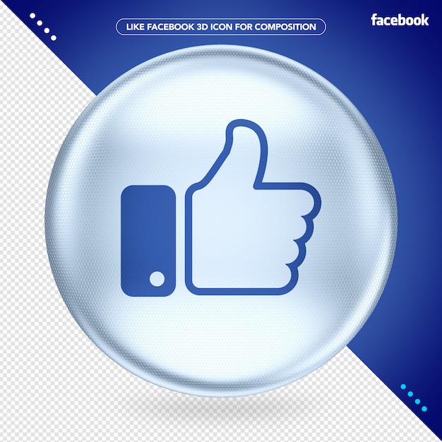 Ellipse 3d Blanche Comme Facebook