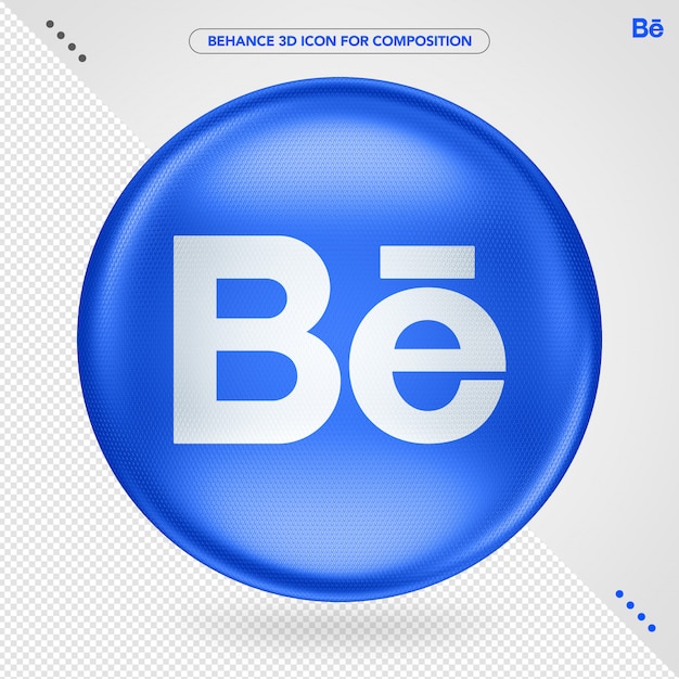 Ellipse Blue Behance Logo für Komposition