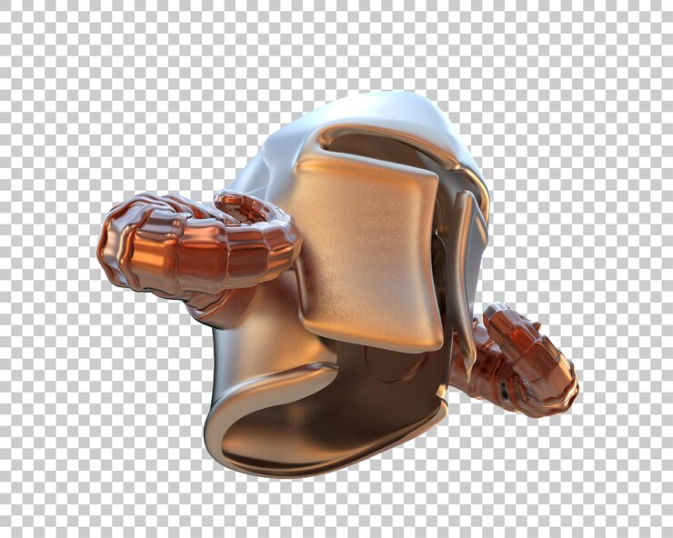 PSD elmo di gladiatore isolato sullo sfondo illustrazione di rendering 3d