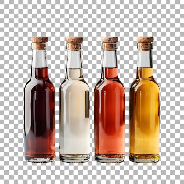 PSD embalagem de garrafas sobre fundo transparente