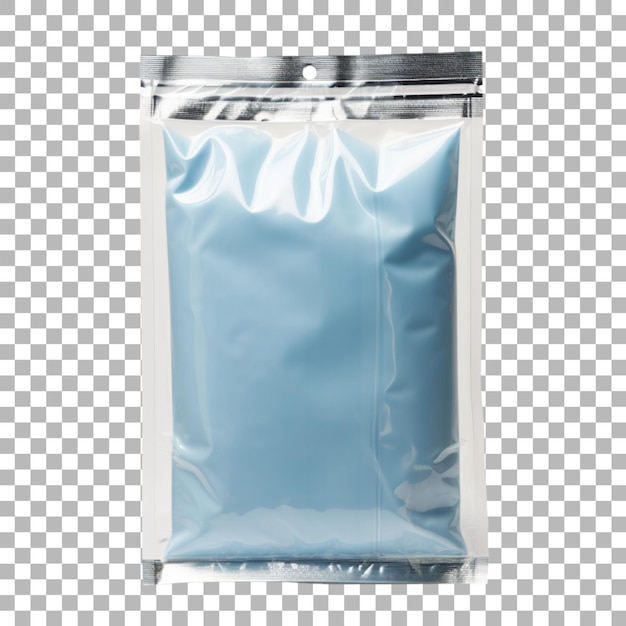 Embalagem de sacos de plástico sobre fundo transparente