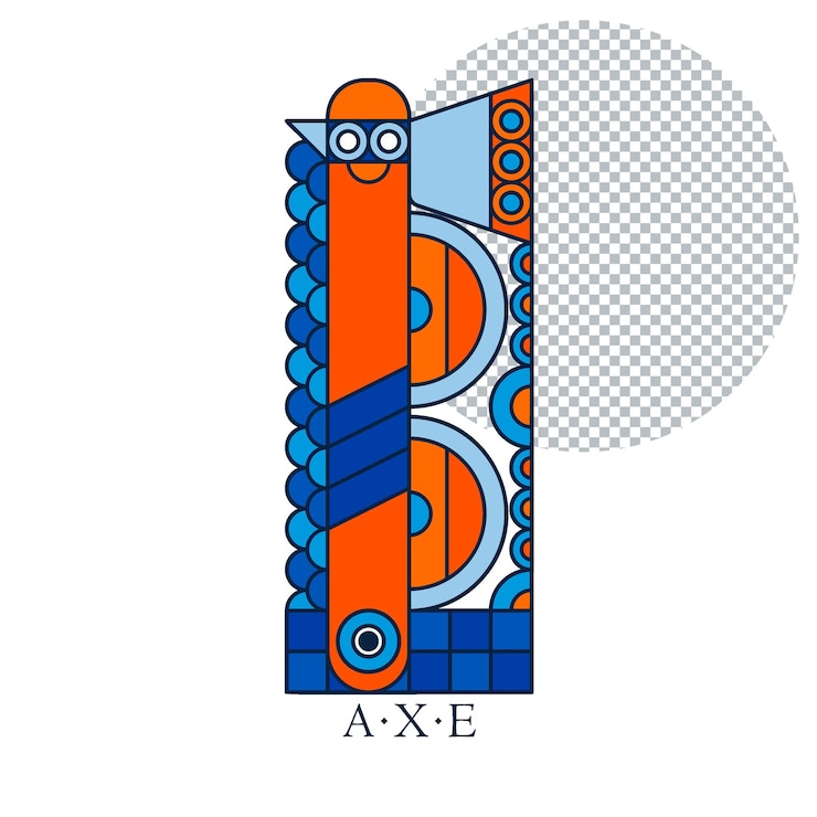 PSD emblema de batalha de fantasia do norte machado e escudo viking e cota de malha