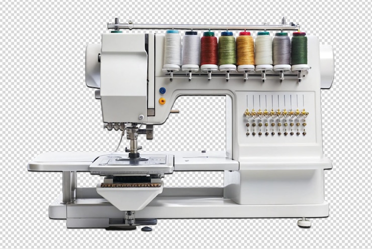 PSD embroidery machine transforming fabric into beautiful personalized designs